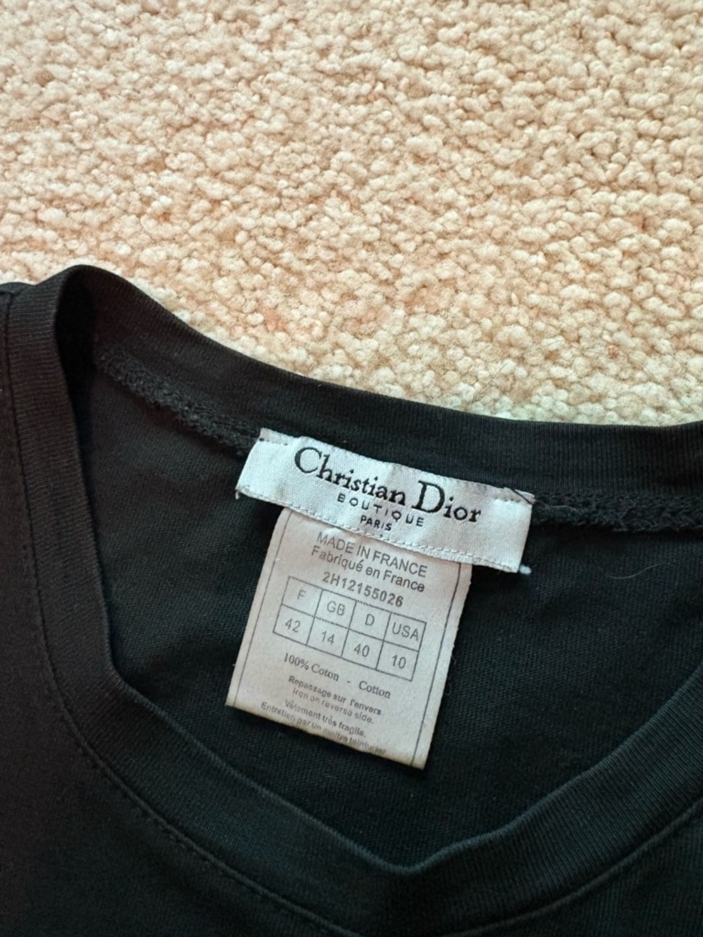 Dior Vintage J’adore Dior Embroidered Tee - Picture 7 of 7